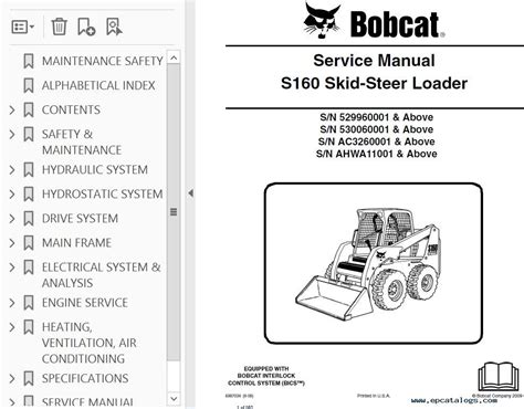 bobcat s160 skid steer specs|bobcat s160 manual.